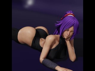 yoruichi shihouin - 1/2; gif; animation; with clothes; 3d sex porno hentai; (by @supurattabrain) [bleach]